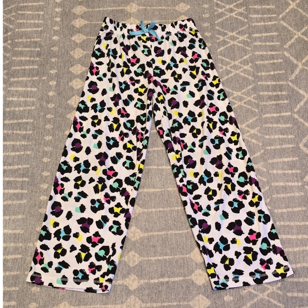 Total Girl Kids Size‎ L(14) Pajama Pants Leopard Print Lounge Sleep Bottoms